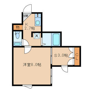 Creer白山（クレール白山）間取り図