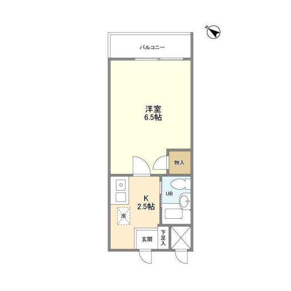 シティコート千駄木 203号室 間取り図