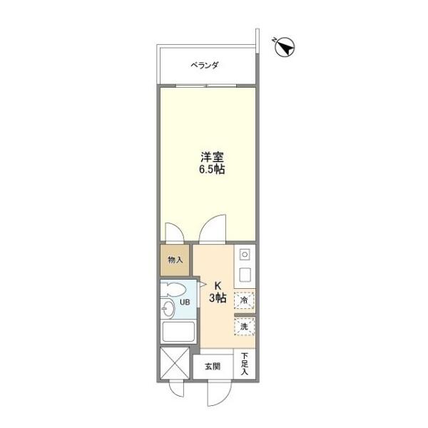 シティコート千駄木 205号室 間取り図