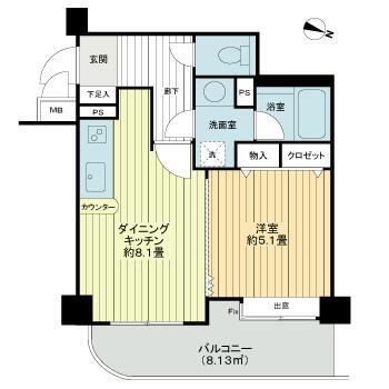 ライオンズマンション文京白山間取り図