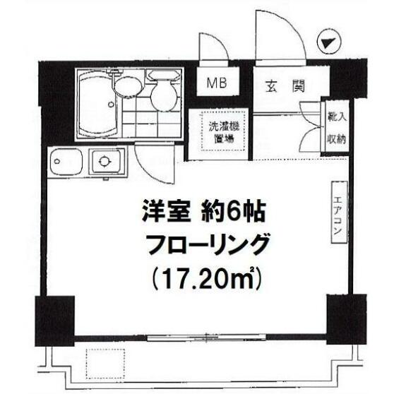 パレ・ドール千駄木 502号室 間取り図