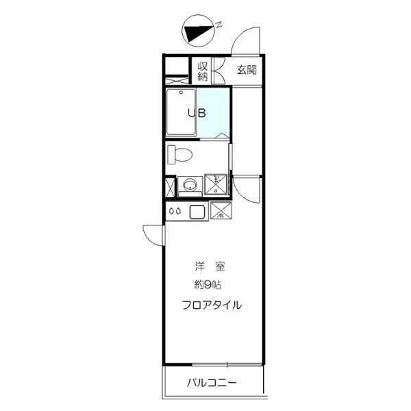 ファビオ東大前 301号室 間取り図