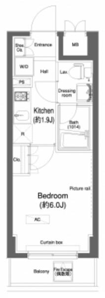プラウドフラット小石川間取り図