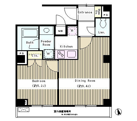 コートブリーズ根津 501号室 間取り図
