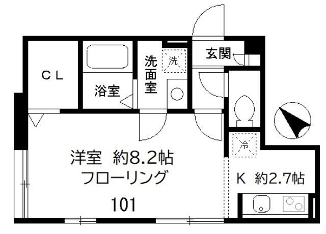 オリーブコート間取り図
