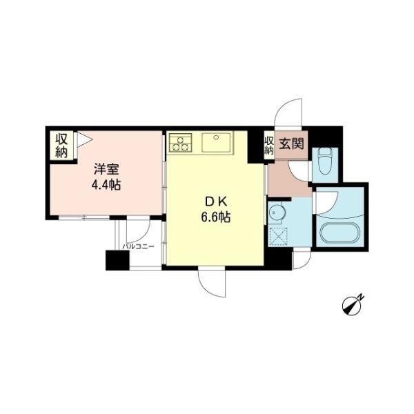 フォレスト弥生 402号室 間取り図