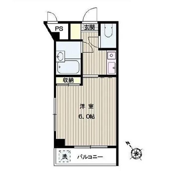 ハリーメゾン小石川 302号室 間取り図
