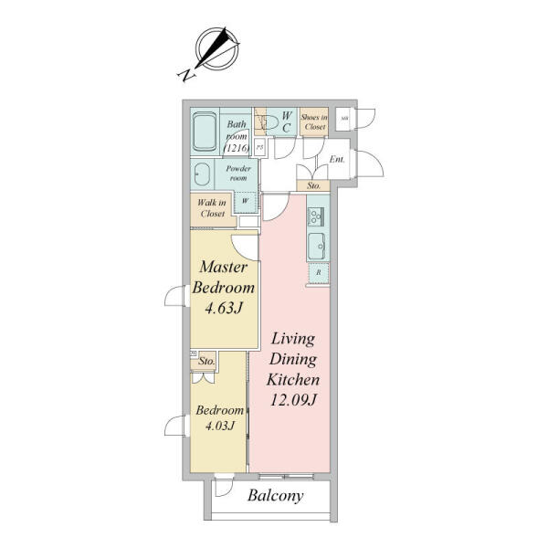 Live Casa 文京千石I 203号室 間取り図