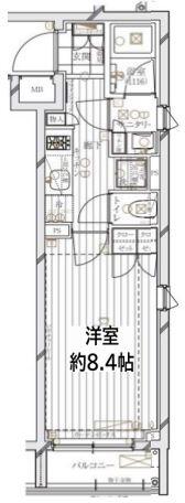 REGALIZ文京大塚（レガリス文京大塚） 206号室 間取り図