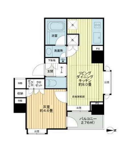 アーバンビュー本郷 301号室 間取り図