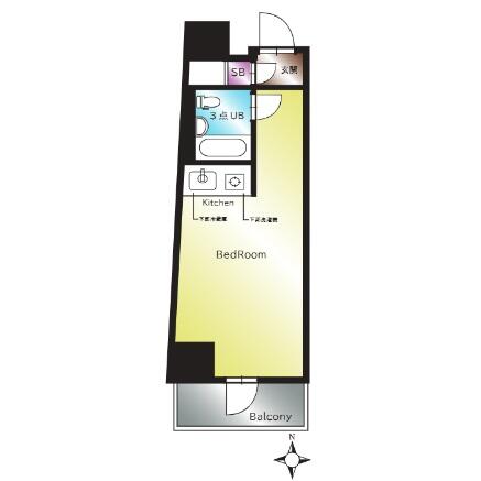江戸川橋センチュリープラザ21 1009号室 間取り図