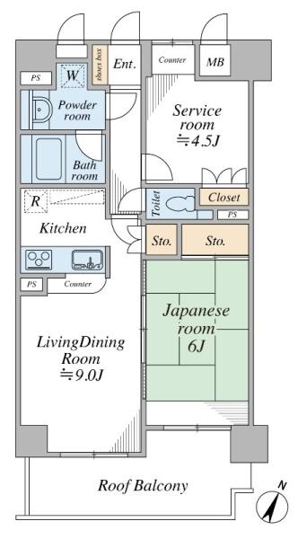 コスモ文京向丘 203号室 間取り図