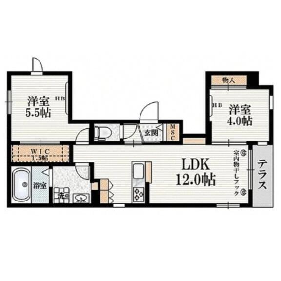 プレディオ千石 101号室 間取り図