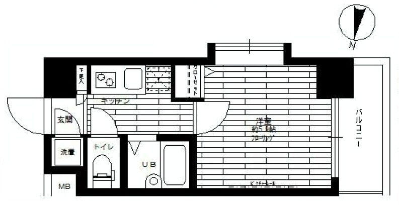ステージファースト小石川 705号室 間取り図