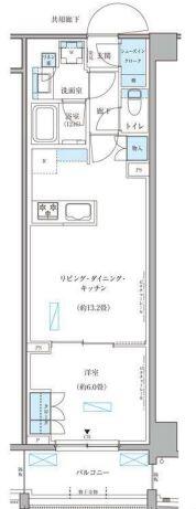 パークアクシス文京本郷 403号室 間取り図