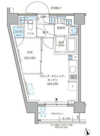 パークアクシス文京本郷 225号室 間取り図