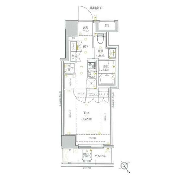 アージョ文京小石川 302号室 間取り図