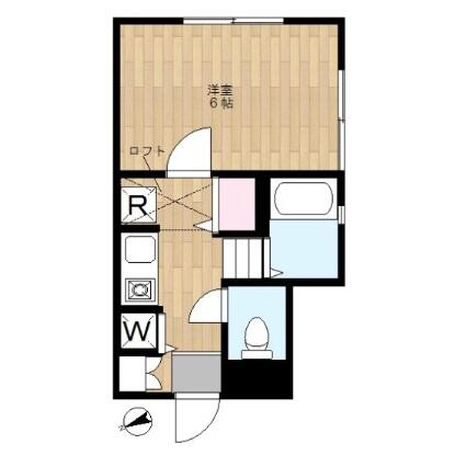 スターハイム千駄木 201号室 間取り図