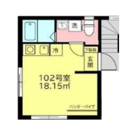 桜ヒルズ護国寺 102号室 間取り図