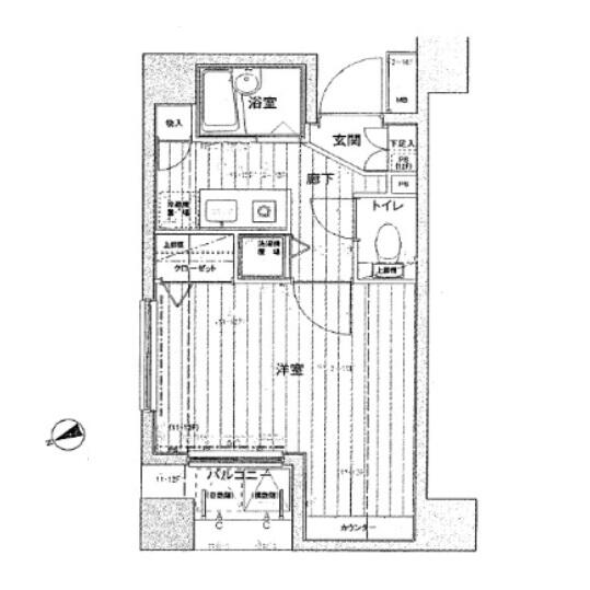 プレール文京WEST間取り図