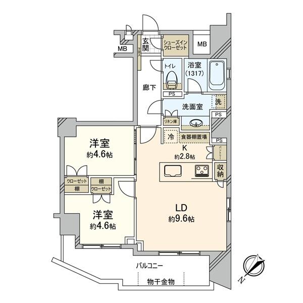 ルジェンテ小石川播磨坂 301号室 間取り図