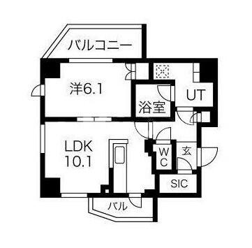 ビーロット千駄木レジデンス 204号室 間取り図