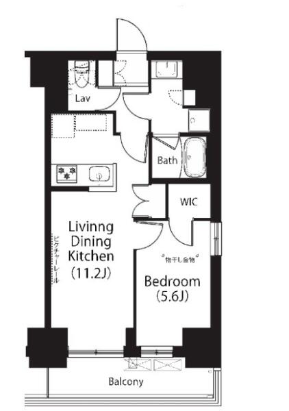 フレンシア文京関口 201号室 間取り図