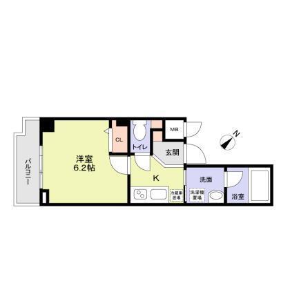 フェリシア文京 601号室 間取り図