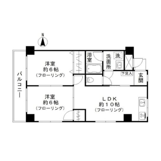 湯島台レジデンス 501号室 間取り図