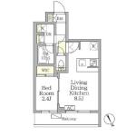 アジールコート後楽園 303 間取り図