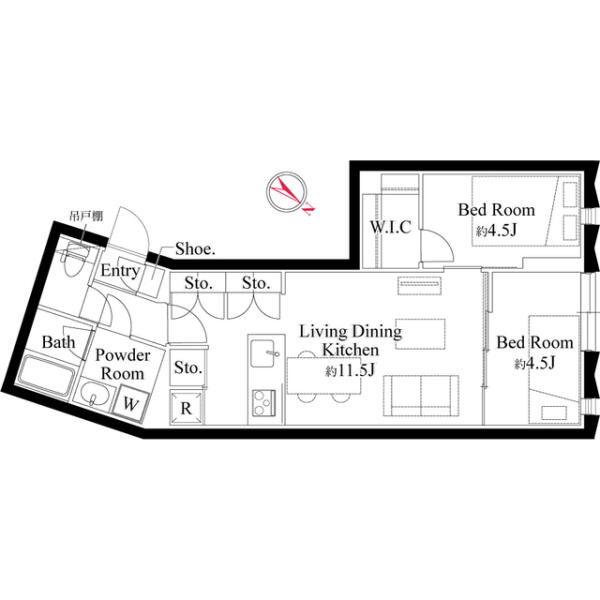 EDIT文京護国寺 101号室 間取り図