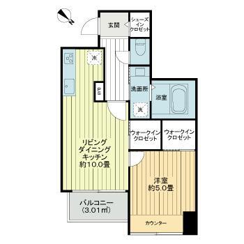 グランドメゾン白山 1002号室 間取り図