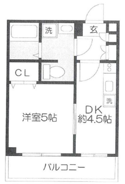 セントパレス西片 308号室 間取り図