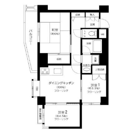 NICアーバンハイム根津公園 502号室 間取り図