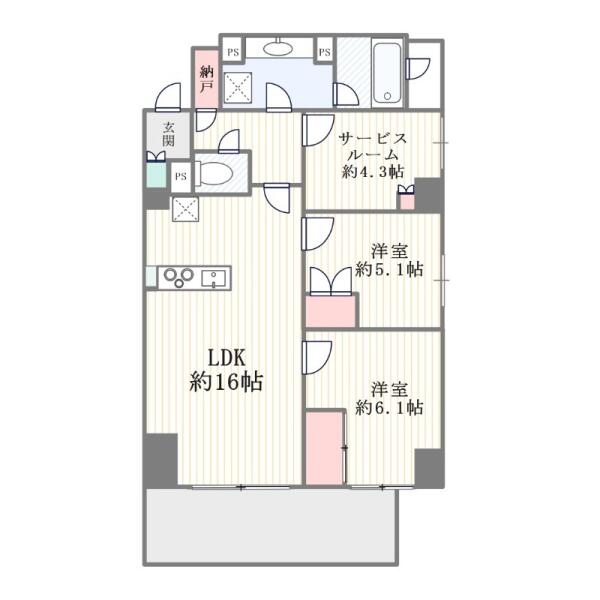 グローリオ文京東大前ヒルズ 1F 間取り図