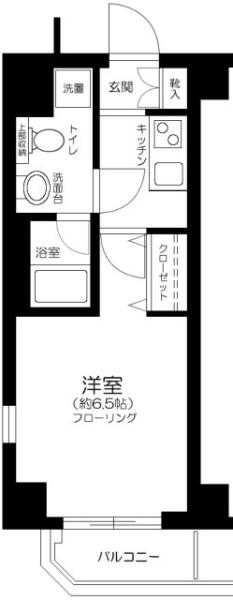 アプレシティ本駒込 203号室 間取り図