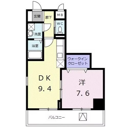 アクシオン音羽 502号室 間取り図