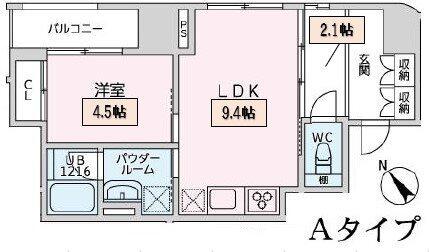 Address千石 401号室 間取り図