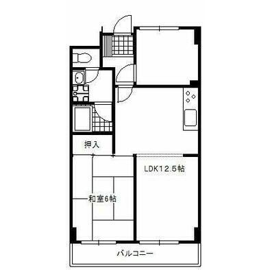 朝日江戸川橋マンション 1205号室 間取り図