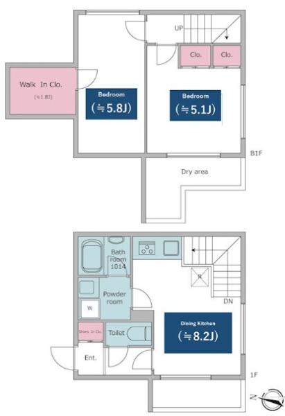 レジディア文京小石川 103号室 間取り図