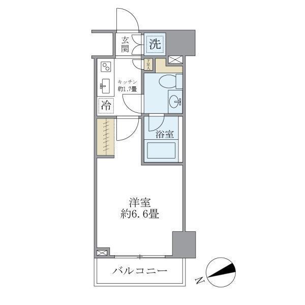 KDXレジデンス文京湯島 402号室 間取り図