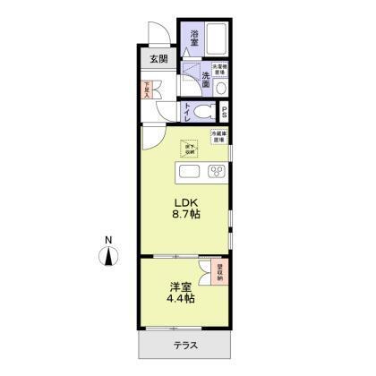 AVON HOUSE KOHINATA 01号室 間取り図