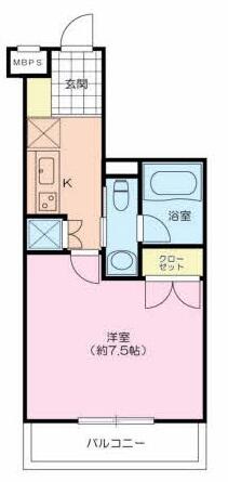 ヴェントラーレ千駄木 304号室 間取り図