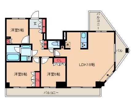 レジディア文京音羽 1002号室 間取り図