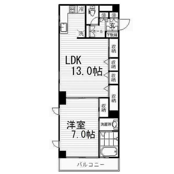 小石川Jフラッツ 302号室 間取り図