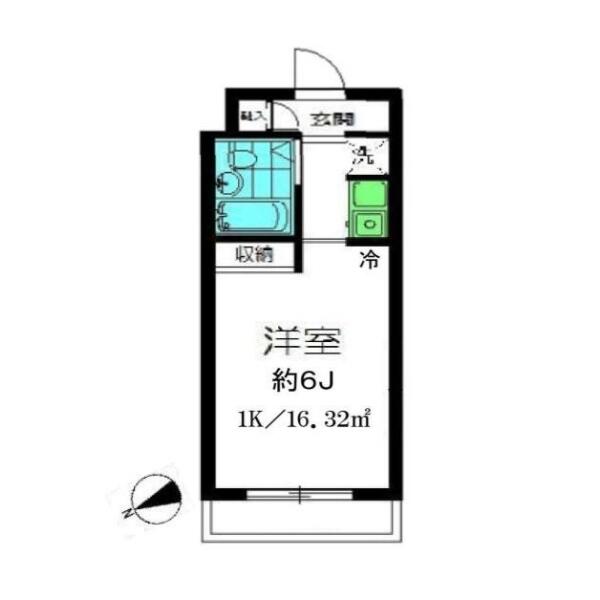 スカイコート後楽園第3 104号室 間取り図