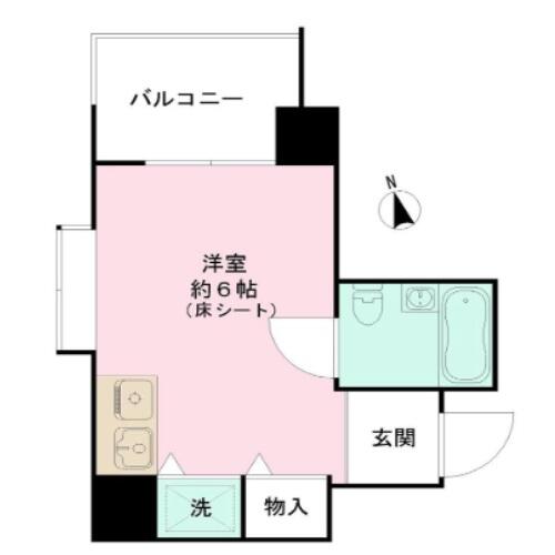 シルバープラザ白山 1006号室 間取り図