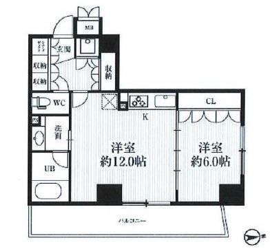 HF千駄木レジデンス 903号室 間取り図