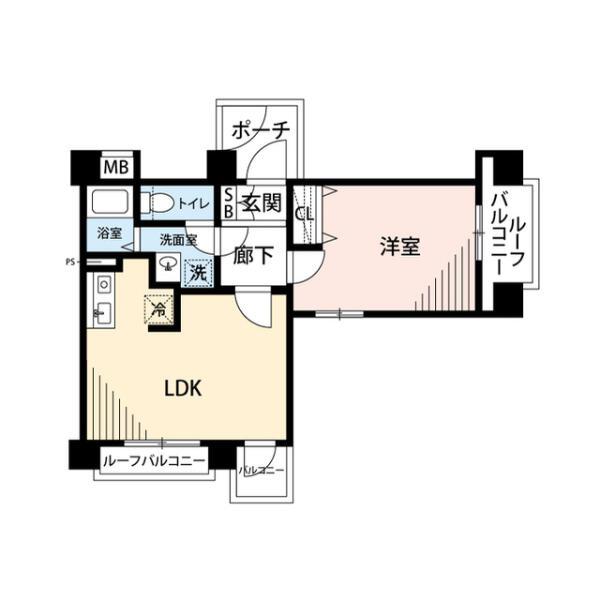 プレール文京WEST 1301号室 間取り図