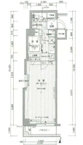 ジュエル文京白山 201号室 間取り図